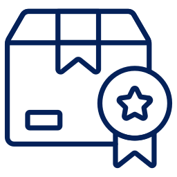 Ícone de O livro é embalado e despachado