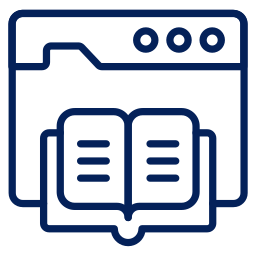 Ícone de O cliente compra o livro na loja online