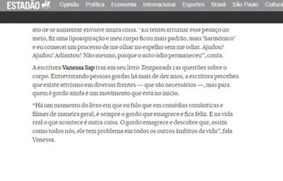 Matéria Estadão – 05/2022