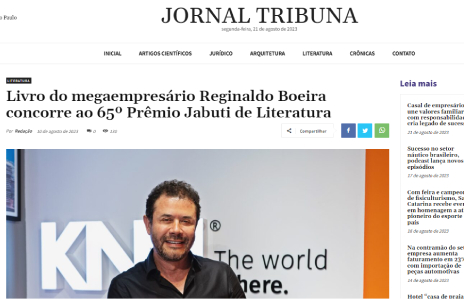 Reginaldo Boeira no Jornal Tribuna