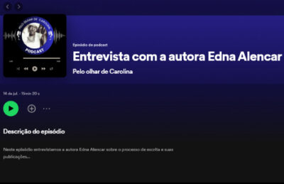 Print da página do podcast 