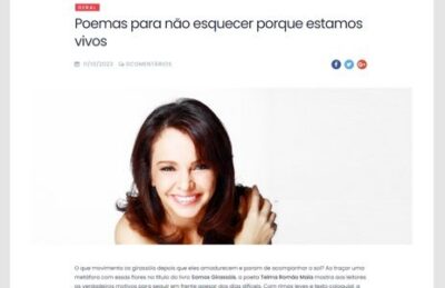 Matéria sobre livro 