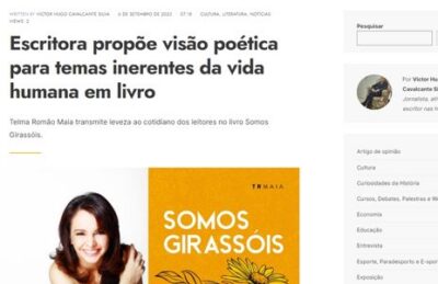 Matéria sobre o livro 