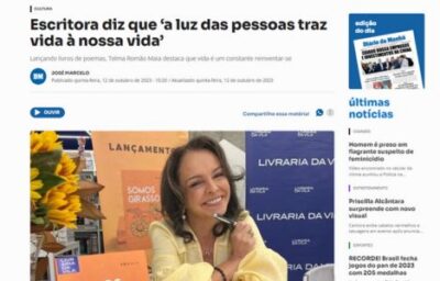 Matéria no Diário da Manhã sobre livro 