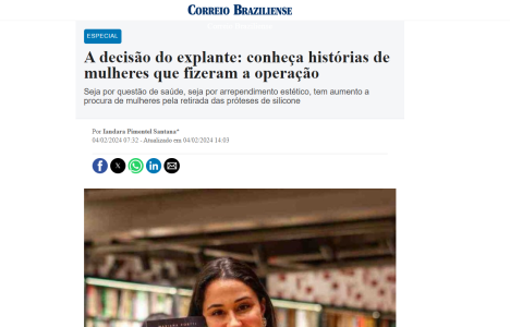 Mariana Fortti e "Explante, Explante Meu" no Correio Braziliense