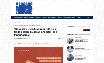 Lançamento de Leila Hadad no Poder no Quadrado