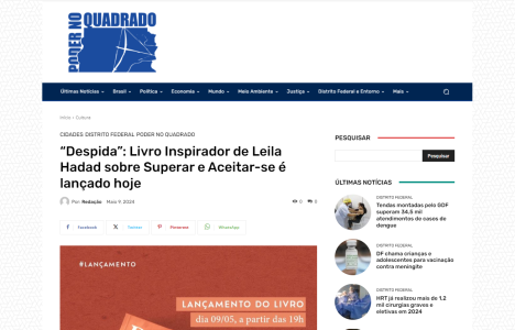 Lançamento de Leila Hadad no Poder no Quadrado