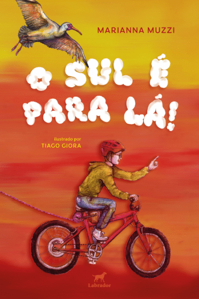 Capa do livro "O sul é para lá!"