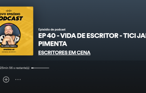 Tici Jardim Pimenta no podcast Escritores em Cena