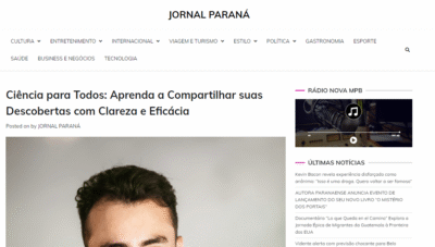 Aldo Fontes-Pereira no Jornal Paraná