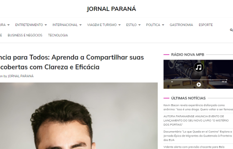 Aldo Fontes-Pereira no Jornal Paraná