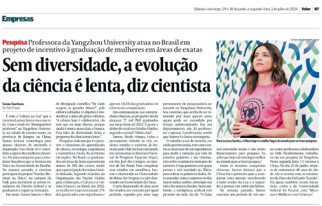 Larissa Santos no Jornal Valor