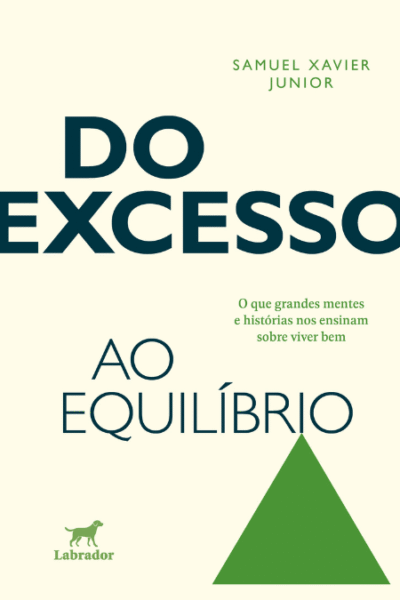 Capa do livro "Do excesso ao equilíbrio"