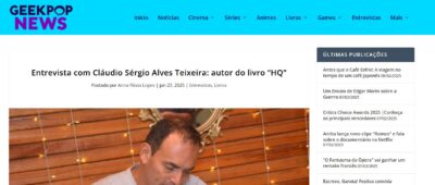 Cláudio Sérgio Alves Teixeira no GeekPop News