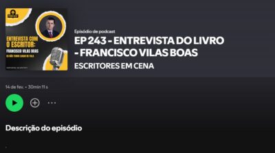 Francisco Vilas Boas no Escritores Em Cena.