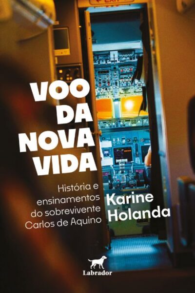 Capa do livro "Voo da nova vida"