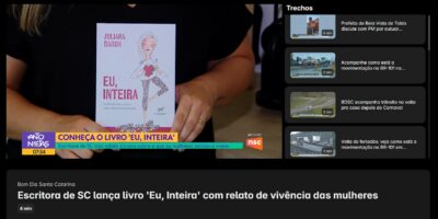 Juliana Baron no Bom dia SC